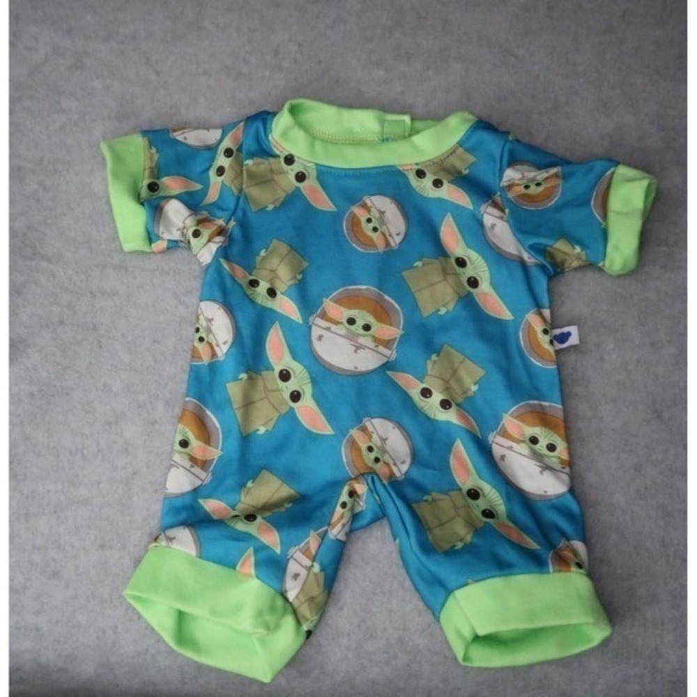 NWT Build A Bear Star Wars Grogu‎ Mandalorian Sleeper Pajamas Outfit Baby Yoda